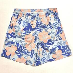 Columbia PFG Swim Trunks Mesh Lined Swimsuit Sz L Omni-Shade AOP Fish Floral